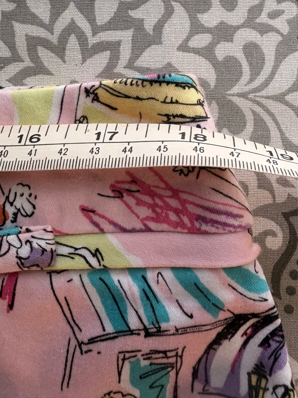 Dressbarn Women's Pink Printed A-Line Skort - Picture 9 of 9